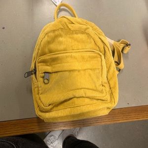 yellow mini backpack